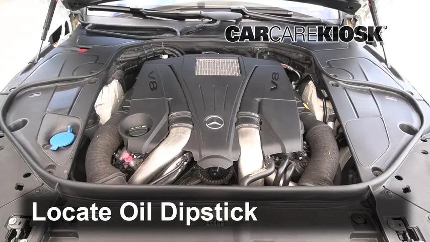 2014 Mercedes-Benz S550 4.6L V8 Turbo Huile Vérifier le niveau de l'huile